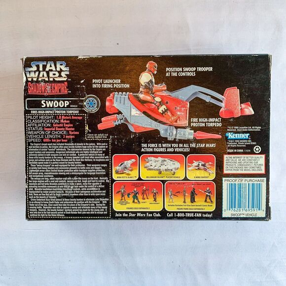 Kenner Star Wars Shadows Of The Empire Swoop Vehicle With Swoop Trooper READ - Picture 3 of 7
